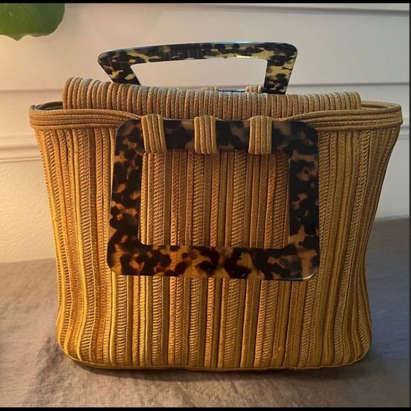 Yves Saint Laurent | Bags | Rare Authentic Ysl Woven Top Handle Bag ...